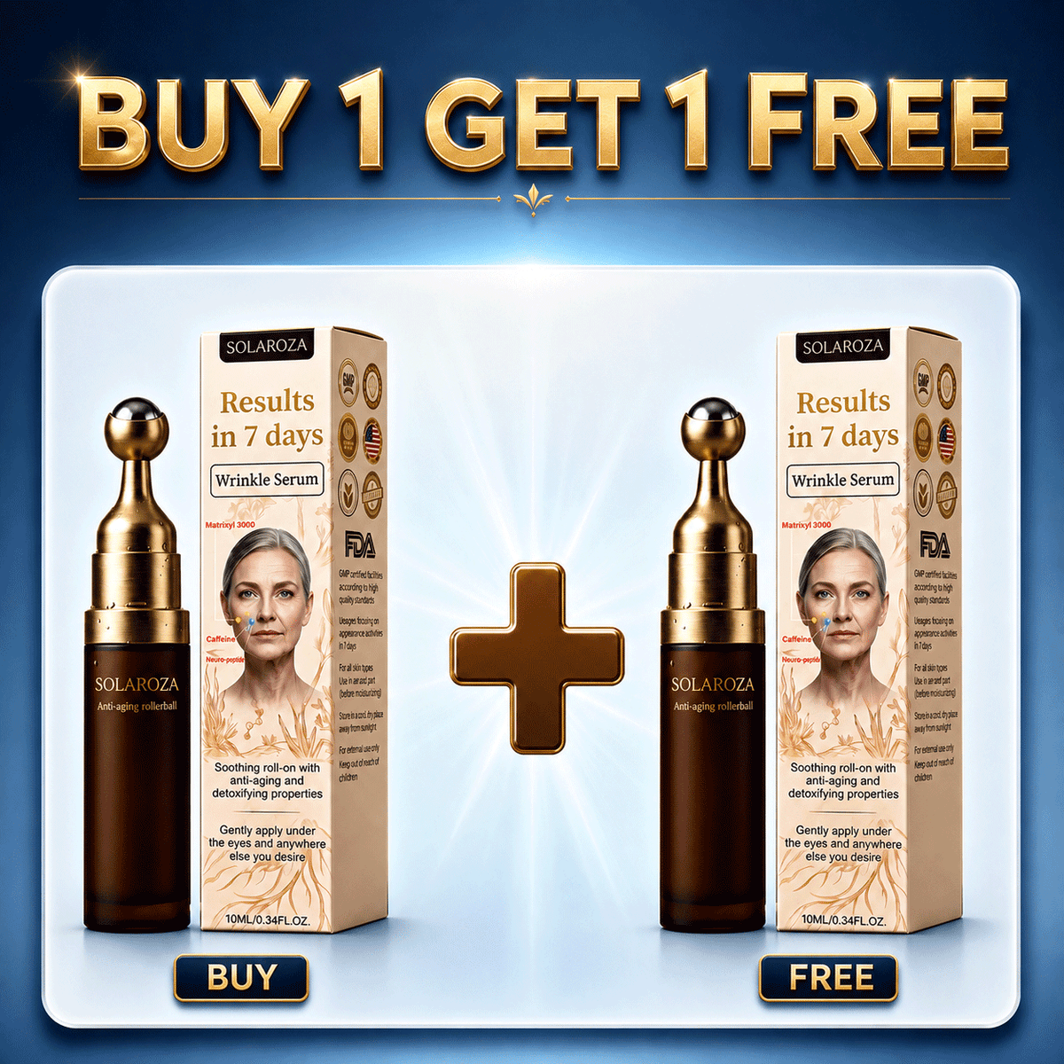 đ„New & Upgraded: SolarozaÂź 360° Ice-Cool Roller â Visibly reduces dark circles, puffiness, and fine lines in 7 days. Powered by Matrixyl 3000, Neuro-peptides, and Caffeine.