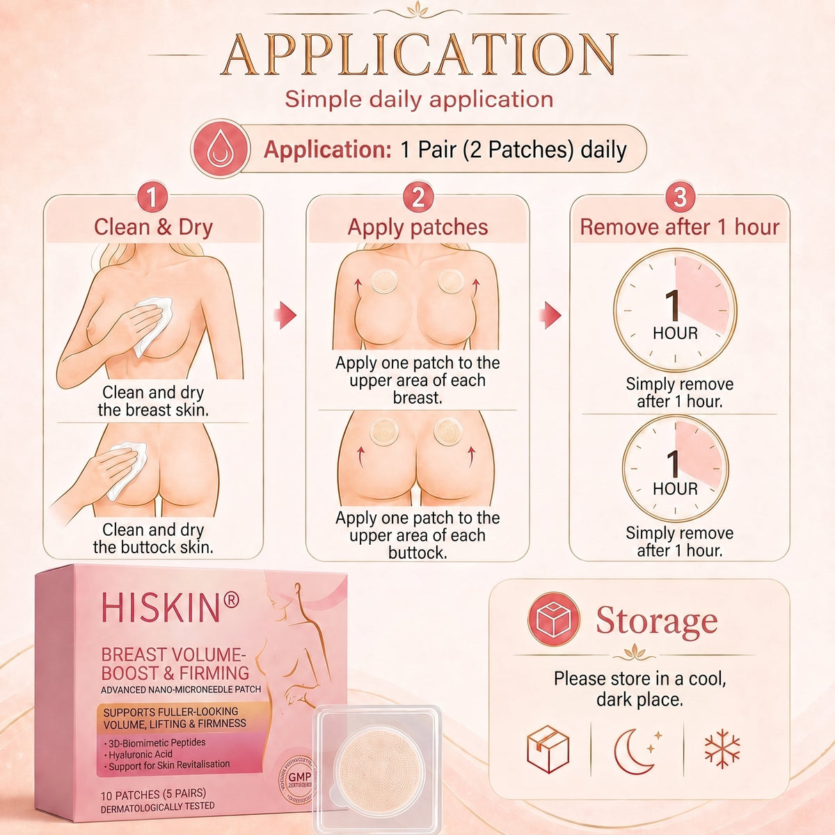 💪Breast Firming & Fuller-Looking Curves HISKIN® — Advanced Nano-Microneedle Patch for Targeted Care