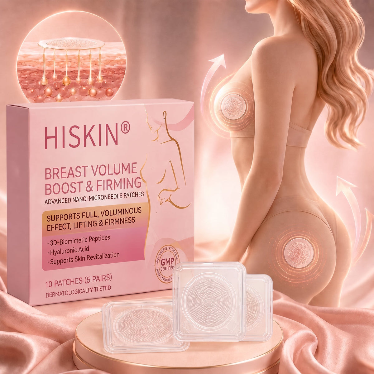 💪Breast Firming & Fuller-Looking Curves HISKIN® — Advanced Nano-Microneedle Patch for Targeted Care