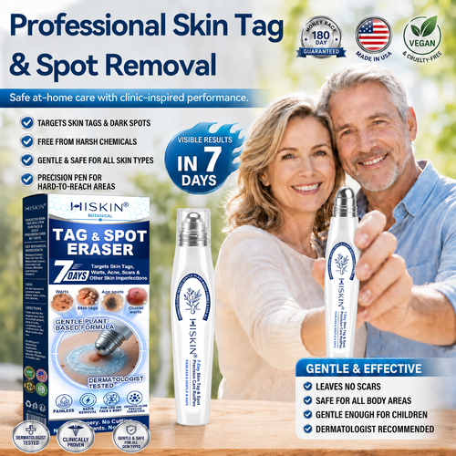 𝐇𝐈𝐒𝐊𝐈𝐍®👩‍⚕️ 𝟕-𝐃𝒂𝘆 𝐒𝗸𝐢𝐧 𝐓𝒂𝗴 & 𝐒𝐩𝙤𝐭 𝐄𝐫𝒂𝐬𝙚𝐫 Sans douleur & Scar-Free Advanced Imperfection Removal Rollerbtous Pen