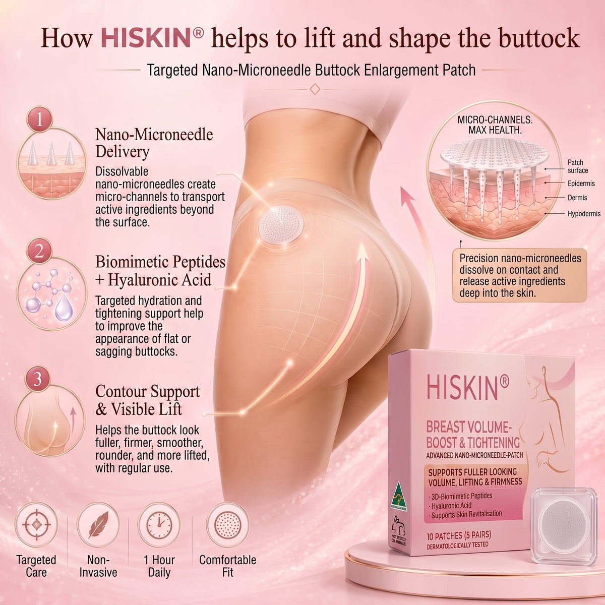 💪Breast Firming & Fuller-Looking Curves HISKIN® — Advanced Nano-Microneedle Patch for Targeted Care