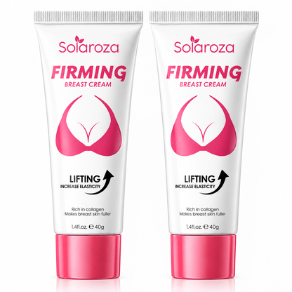 🌸 Solaroza Firming Breast Cream - Natural Bust Lifting & Lifting Massage Cream with Collagen, Nourishing & Smoothing for Improved Elasticity, Hormone-Free & 100% Natural