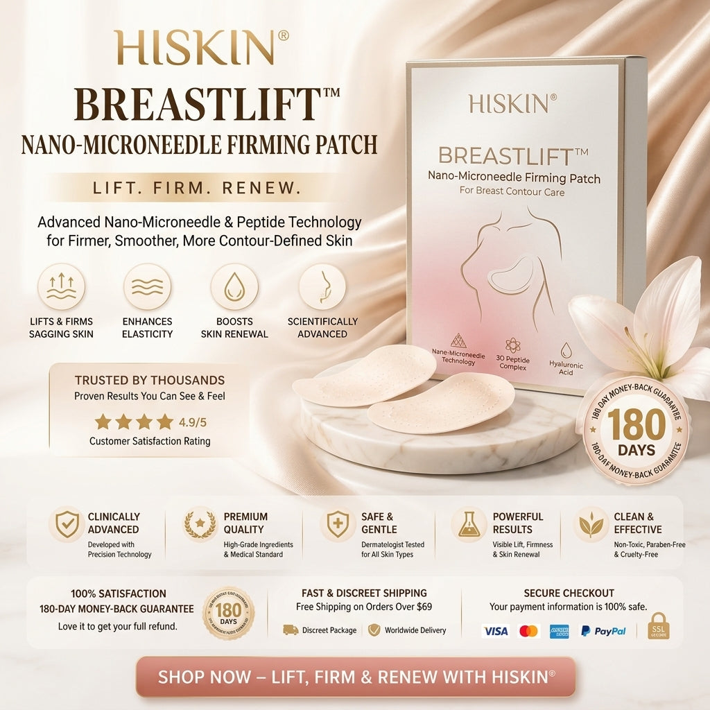 ❤️ Breast Firming👩‍⚕️ & Fuller-Looking Curves HISKIN® — Advanced Nano-Microneedle Patch for Targeted Care -1
