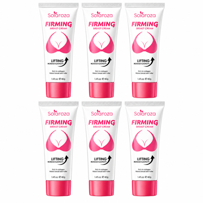 🌸 Solaroza Firming Breast Cream - Natural Bust Lifting & Lifting Massage Cream with Collagen, Nourishing & Smoothing for Improved Elasticity, Hormone-Free & 100% Natural