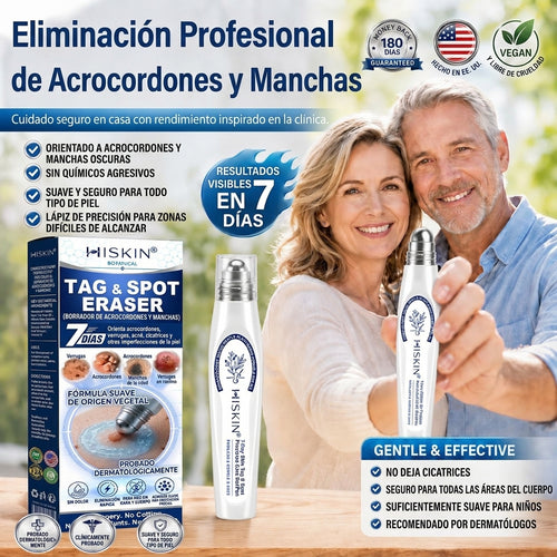 𝐇𝐈𝐒𝐊🦬 𝟕-𝐃𝒂𝘆 𝐒𝗸𝐢𝐧 𝐓𝒂𝗴 & 𝐒𝐩𝙤𝐭 𝐄𝐫𝒂𝐬𝙚𝐫 Sans douleur & Scar-Free Advanced Imperfection Removal Rollerball Pen